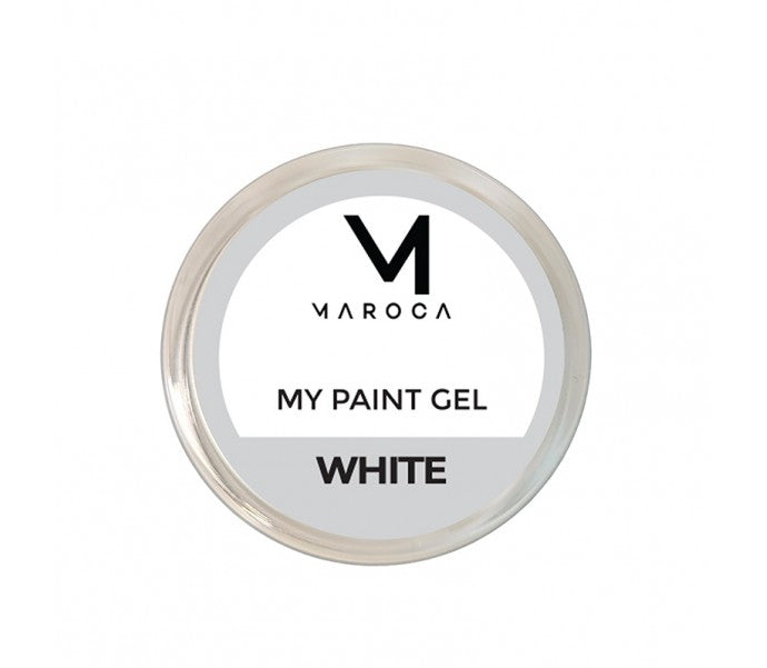 Nagų dizaino gelis MAROCA My art gel white, 5ml